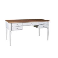 Стол письменный "Ольса" 005 (белый лак/антик) фото Стол письменный "Ольса" 005 (белый лак/антик)
