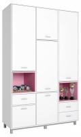 Шкаф комбинированный Polini Kids Mirum, белый. Фото №1