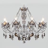 Потолочная люстра Eurosvet Teodore 10103/8 хром/дымчатый хрусталь Strotskis. Фото №1