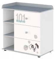 Комод Polini Kids Disney Baby 5090, белый. Фото №1