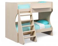 Кровать двухъярусная Р434, древесина коричневая светлая дуб фото Кровать двухъярусная Р434, древесина коричневая светлая дуб. Фото №1