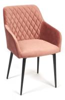 Кресло BREMO (mod. 708) ткань/металл, 58х55х83 см, высота до сиденья 48 см, коралловый barkhat 15 /черный (поставляется по 4 шт) фото Кресло BREMO (mod. 708) ткань/металл, 58х55х83 см, высота до сиденья 48 см, коралловый barkhat 15 /черный (поставляется по 4 шт). Фото №1