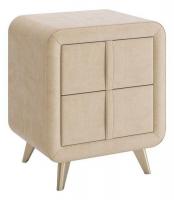 Тумба прикроватная Софи 2, (480х370х580) карамель (велюр)