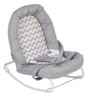 Шезлонг детский Polini kids Зигзаг, серый фото Шезлонг детский Polini kids Зигзаг, серый. Фото №1