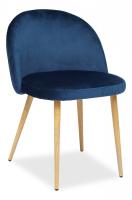 Стул  MELODY (mod. 4997) металл/вельвет, 46 х 47 х 77 х 52 см, темно-синий/натуральное дерево (Поставляется только по 4 шт) фото Стул  MELODY (mod. 4997) металл/вельвет, 46 х 47 х 77 х 52 см, темно-синий/натуральное дерево (Поставляется только по 4 шт)