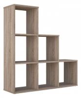 Стеллаж Polini Home Smart, древесина коричневая светлая дуб