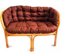 Подушка на диван "Багама" коричневая полная твил. Фото №1