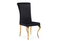 Стул на металлокаркасе Lund black / gold фото Стул на металлокаркасе Lund black / gold. Фото №1