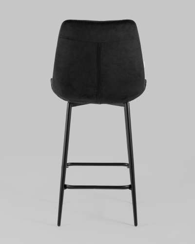 Стул полубарный Флекс велюр черный. Фото №6