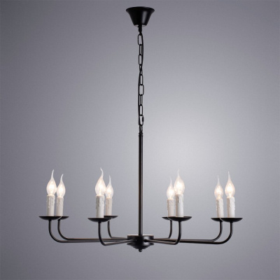 Подвесная люстра Arte Lamp Graff A1857LM-8BK. Фото №2