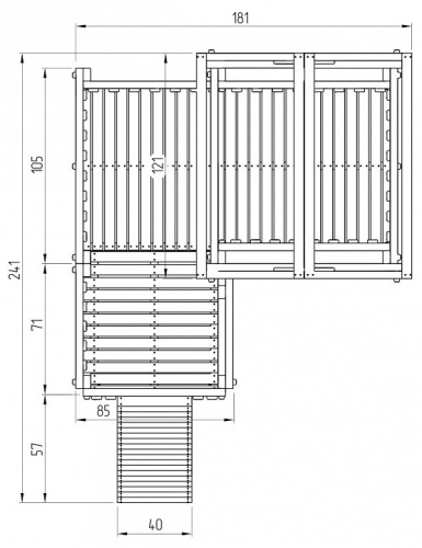 Комплекс игровой ДК4Р, розовый, серый. Фото №10
