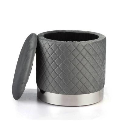 Пуф FS-006-40SV серый. Фото №2