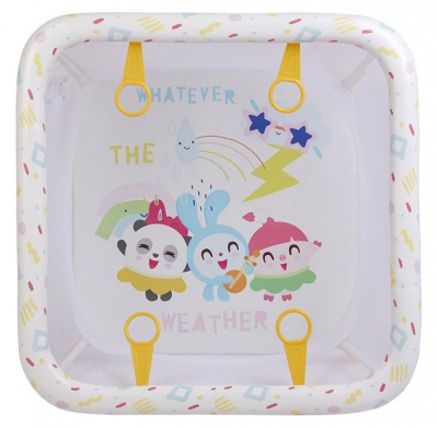 Манеж Polini Kids Малышарики Солнечный день, белый. Фото №4