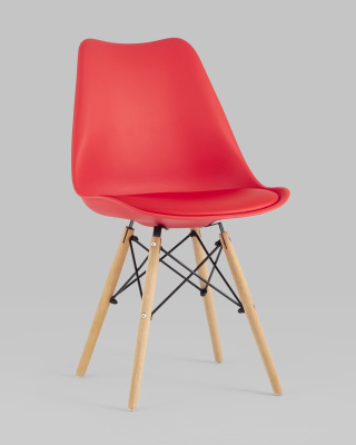 Стул Eames Soft красный фото Стул Eames Soft красный. Фото №3