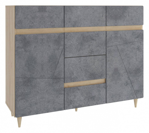 Киото СТЛ.339.05 Комод Дуб небраска/Бетон тёмный. Фото №1