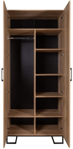 Шкаф двухстворчатый без зеркал Loft Дуб Табак. Фото №5