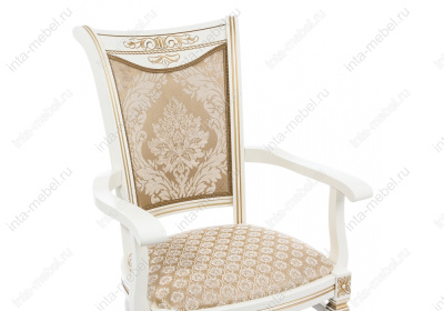 Стул деревянный Mariano молочное / патина. Фото №5