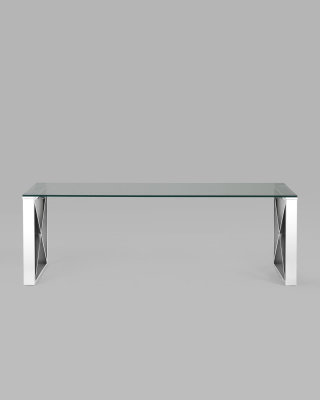 Журнальный стол 120*60 КРОСС серебро фото Журнальный стол 120*60 КРОСС серебро. Фото №4