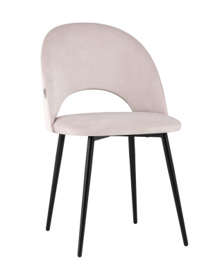 Стул Меган велюр светло-розовый. Фото