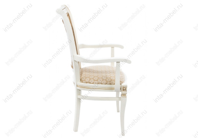 Стул деревянный Mariano молочное патина. Фото