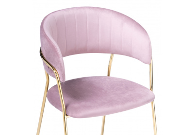 Стул Kamelia pink / gold. Фото №4