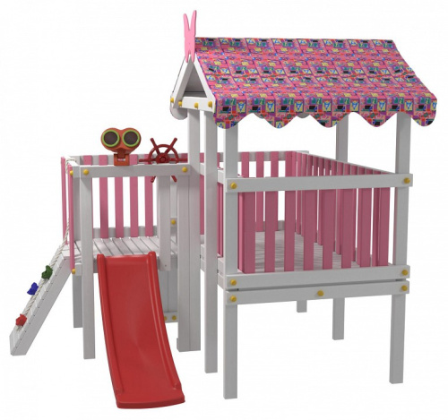 Комплекс игровой ДК8Р, розовый, серый. Фото №3