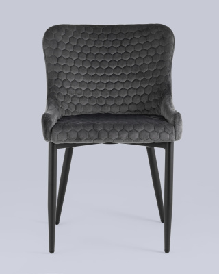 Стул Ститч Хани велюр серый. Фото