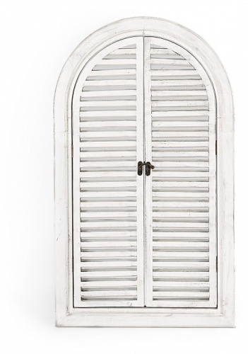 Зеркало садовое Secret de Maison Aulon (mod. PL08-34077) дерево, 50,5*4*85,5, Античный белый (Antique White). Фото №2