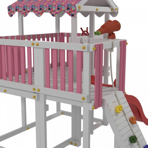 Комплекс игровой ДК4Р, розовый, серый. Фото №6