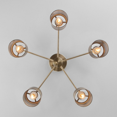 Потолочная люстра Eurosvet Tela 70109/5 античная бронза фото Потолочная люстра Eurosvet Tela 70109/5 античная бронза. Фото №2