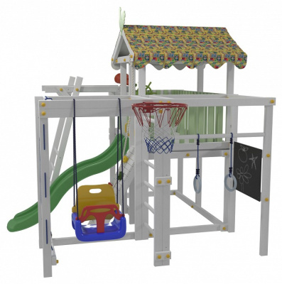 Комплекс игровой ДК1Б, бирюзовый, серый. Фото №3
