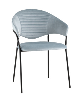 Стул Алексис велюр пыльно-голубой фото Стул Алексис велюр пыльно-голубой. Фото №2