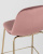 Стул полубарный Валенсия велюр розовый золотые ножки. Фото №8