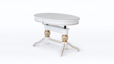 Стол Лира 11 (трансформер) с патиной (резная нога). Фото №3