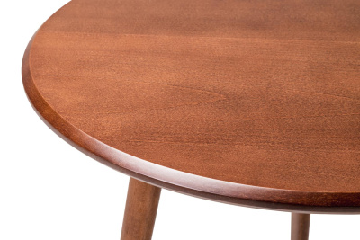 Стол кофейный Vortex Brass орех. Фото