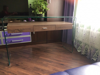 Консоль F-GW709 прозрачный/коричневый. Фото