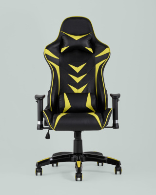 Кресло игровое TopChairs Corvette желтое. Фото