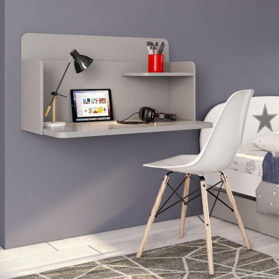 Стол навесной Polini Kids Mirum, серый. Фото