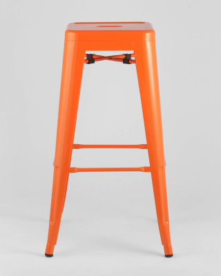 Стул барный TOLIX оранжевый глянцевый. Фото