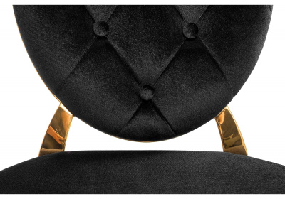 Стул Odda черный / золотой. Фото