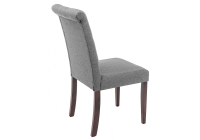 Стул деревянный Amelia dark walnut / fabric grey фото Стул деревянный Amelia dark walnut / fabric grey. Фото №4