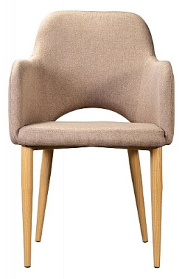 Кресло VAN HALLEN (mod. 2433S) ткань/металл, 54,5х53,5/76 см, высота до сиденья 46 см, серый/черный (поставляется по 2 шт). Фото №2