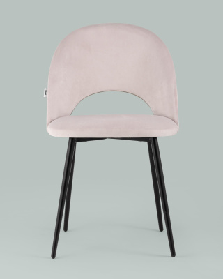 Стул Меган велюр светло-розовый. Фото
