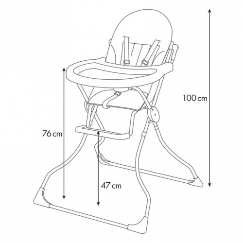 Стул для кормления Polini Kids 152, белый фото Стул для кормления Polini Kids 152, белый. Фото №10