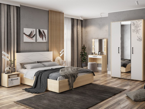 Зара Шкаф 3-створчатый дуб сонома/белый. Фото №2