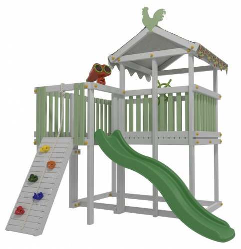 Комплекс игровой ДК4Б, бирюзовый, серый. Фото №7