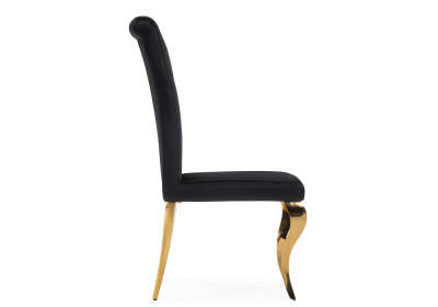 Стул на металлокаркасе Lund black / gold фото Стул на металлокаркасе Lund black / gold. Фото №3