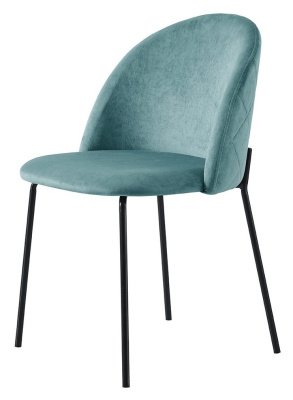 Стул C-962  Marine зеленый/матовый черный. Фото