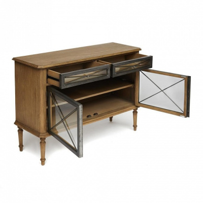 Буфет Secret De Maison AURORA ( mod. BUF 18-15 ) красное дерево/металл, 117х40х85см, античный дуб. Фото №2