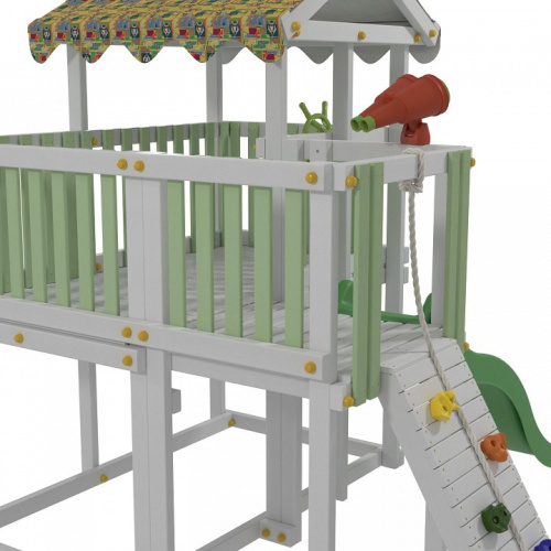 Комплекс игровой ДК4Б, бирюзовый, серый. Фото №6